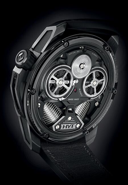 HYT 248-DL-00-GF-RA H2 Black DLC titanium Replica watch